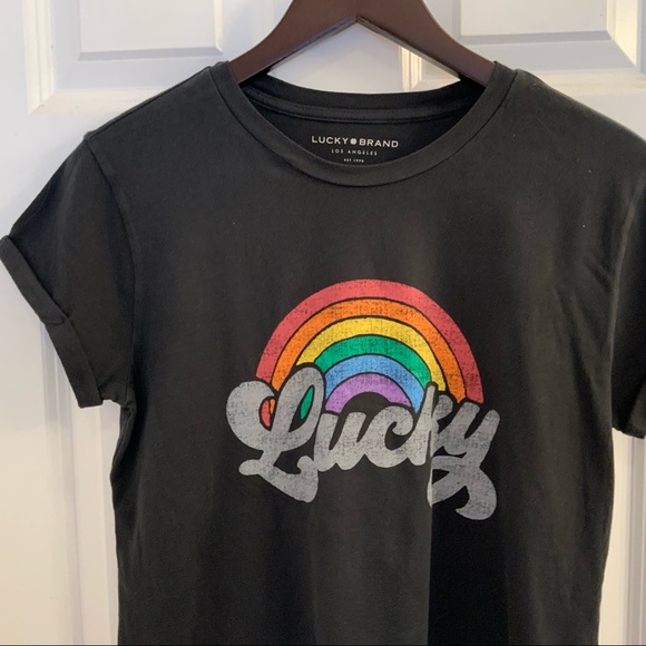 Lucky Brand Rainbow T-Shirt - NWT - Small - Picture 4 of 11